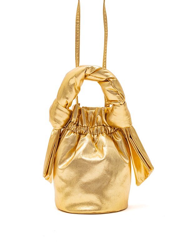 Occasion Top Handele Beads Bag Gold-オケージョントップハンドル