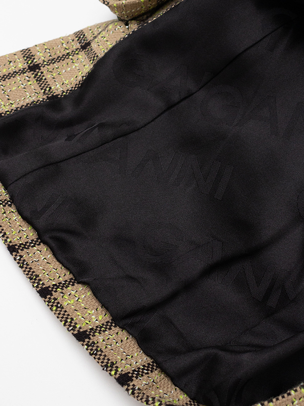 Check Suiting Strapless Top-チェックスーツストラップレス Check Suiting Strapless Top-チェックスーツストラップレス