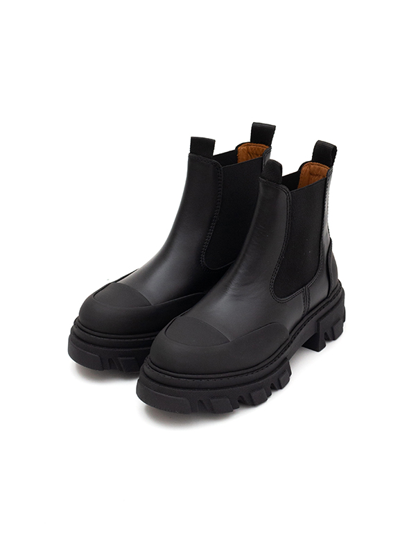 Low Chelsea Boots Black Stitch-ローチェルシーブーツブラックステッチ-GANNI（ガニー）通販｜st company