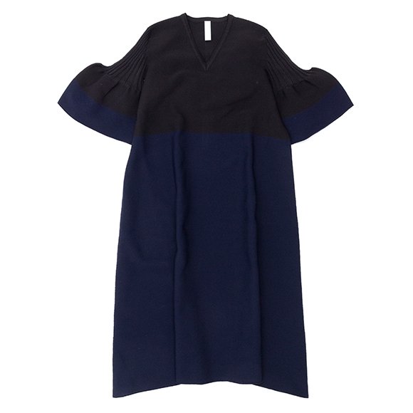 POTTERY SHORT BELL SLEEVE FLARE DRESS-ポタリーショート 