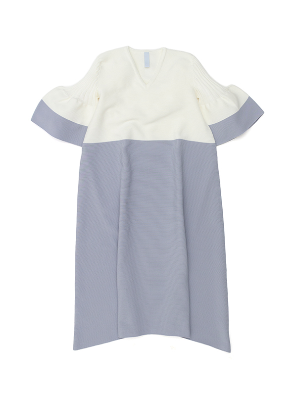 POTTERY SHORT BELL SLEEVE FLARE DRESS-ポタリーショートベルスリーブ 