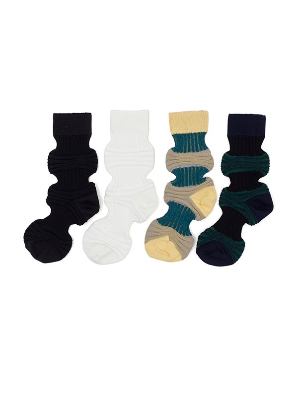 GARTER RIB SOCKS-ガーターリブソックス-CFCL（シーエフシーエル）通販