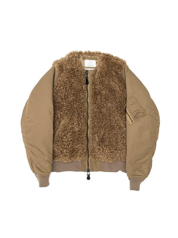 HYKE 23AW FAUX SHEARLING TYPE MA-1 3