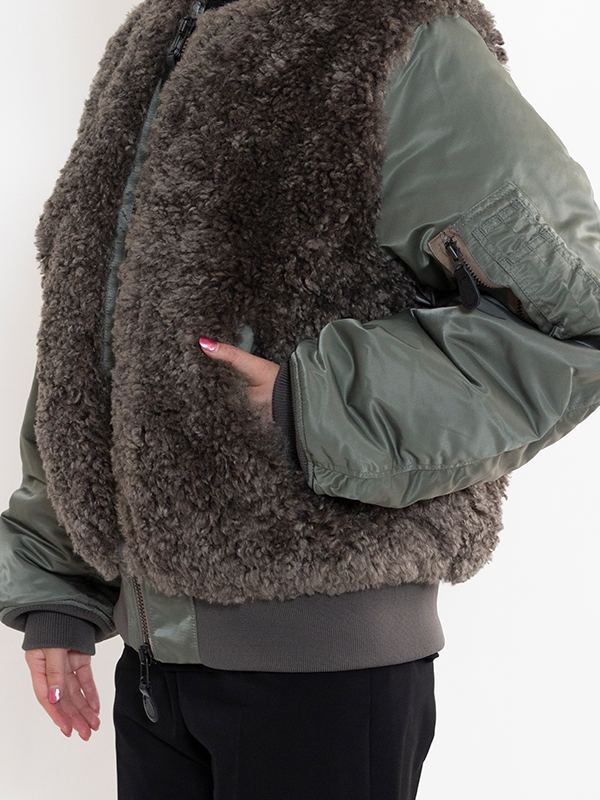 今季即完売　ボア　HYKE SHEARLING TYPE MA-1 新品