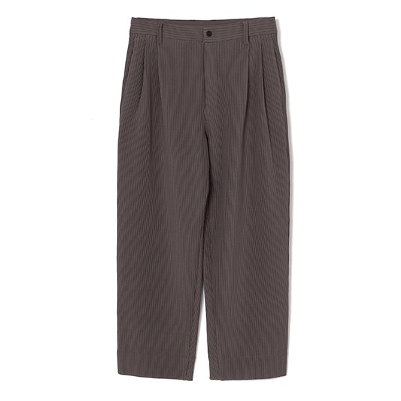 GRADATION PLEATS TWO TUCK TROUSERS-グラデーションプリーツ