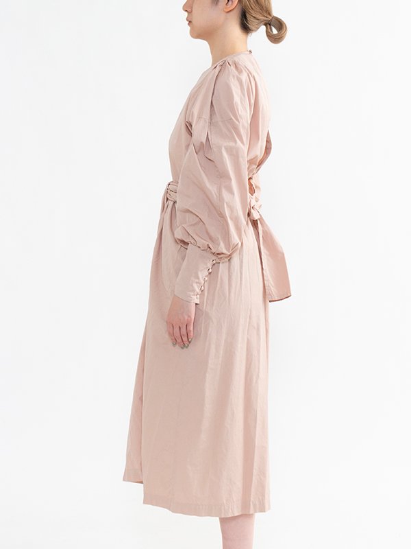 Survin cotton broadcloth geometry sleeve wrapped  dress-コットンスリーブラップドレス-COSMIC WONDER（コズミックワンダー）通販| st company