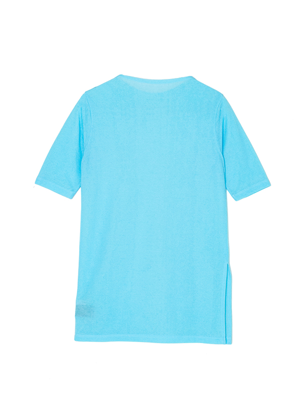 Cotton nylon seer short sleeve-コットンナイロンシアー