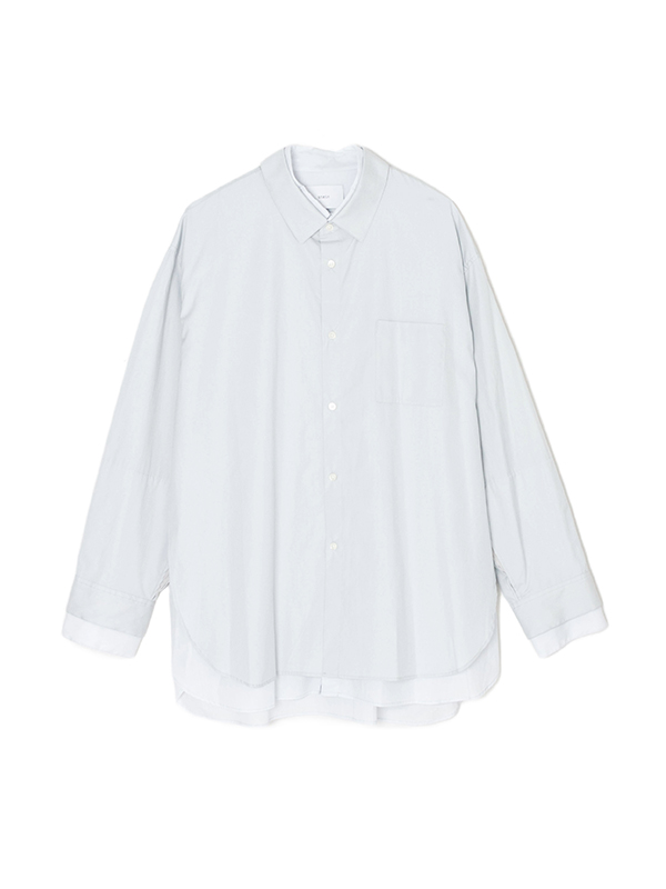 OVERSIZED LAYERED SHIRT-オーバーサイズレイヤードシャツ-stein