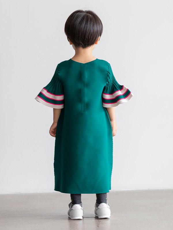 POTTERY KID SHORT BELL SLEEVE FLARE DRESS-ポッタリーキッズショート