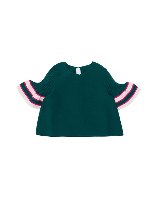 CFCL POTTERY KID SHORT BELL SLEEVES TOPロンハーマン