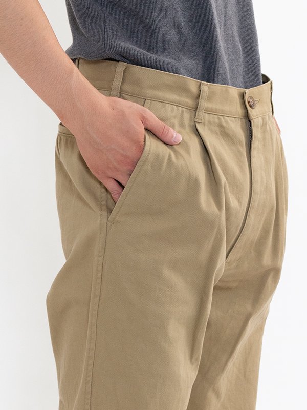 Vintage selvedge chino pants-ビンテージセルベージチノパンツ-COMME 