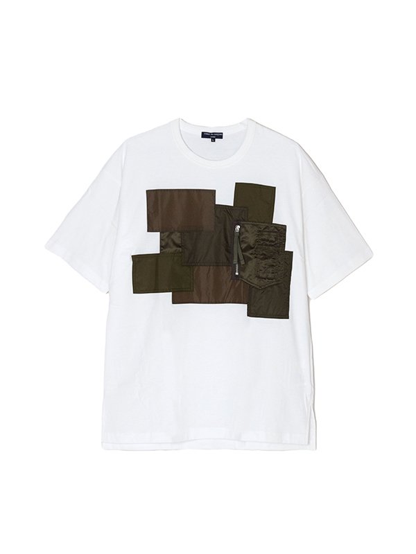 Multi-material mix T-shirt-マルチマテリアルミックスTシャツ-COMME ...