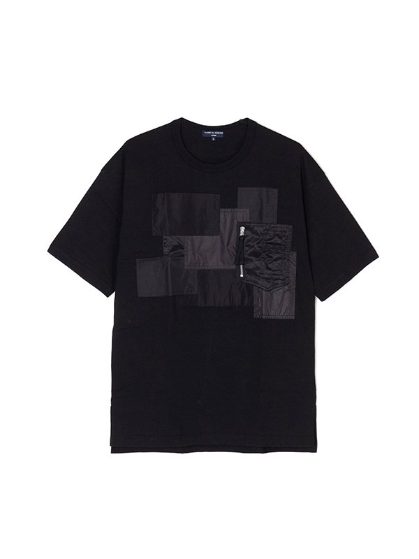 Multi-material mix T-shirt-マルチマテリアルミックスTシャツ-COMME