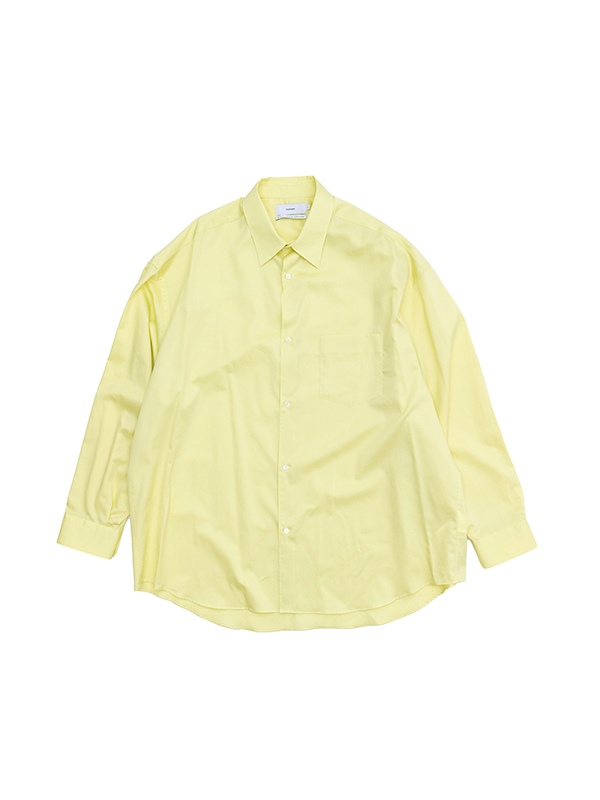 Silicon Poplin Oversized Regular Collar Shirt-シリコンポプリン