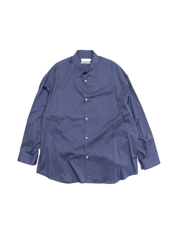 Silicon Poplin Oversized Regular Collar Shirt-シリコンポプリン