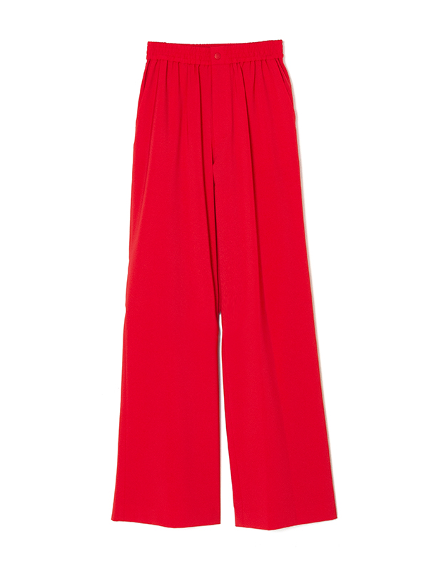 STRETCH WIDE LEG PANTS-ストレッチワイドレグパンツ-HYKE（ハイク