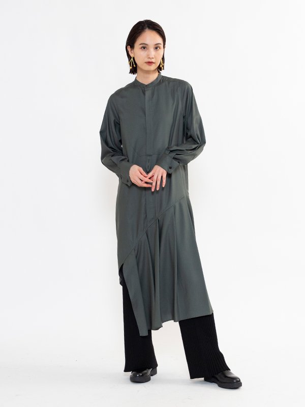 FD BOSOM SHIRT DRESS-FDボソムシャツドレス-HYKE（ハイク）通販| st