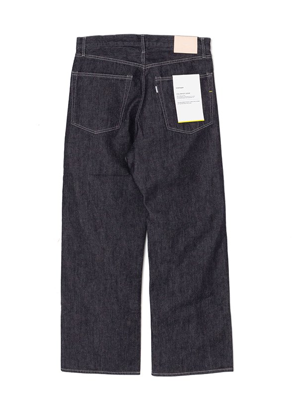 Colorfast Denim Five Pocket Wide Straight Pants-カラーファスト