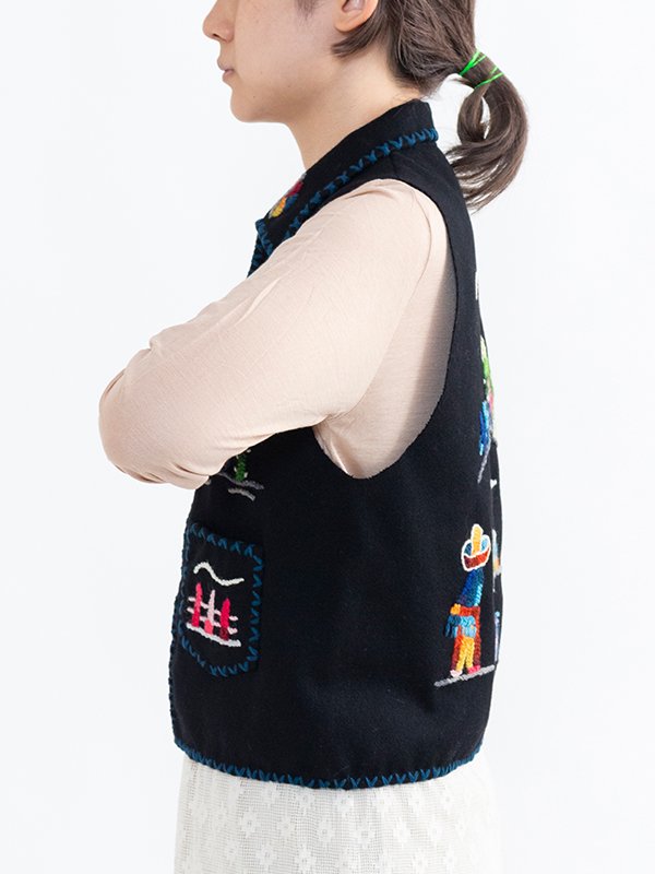 Embroidery vest-エンブロイダリーベスト-nowos（ノーウォス）通販| st