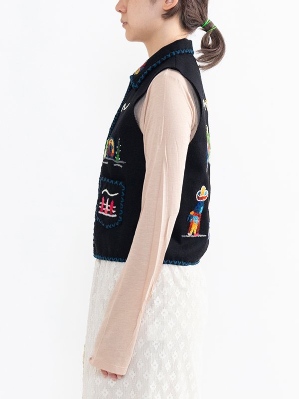 Embroidery vest-エンブロイダリーベスト-nowos（ノーウォス）通販| st