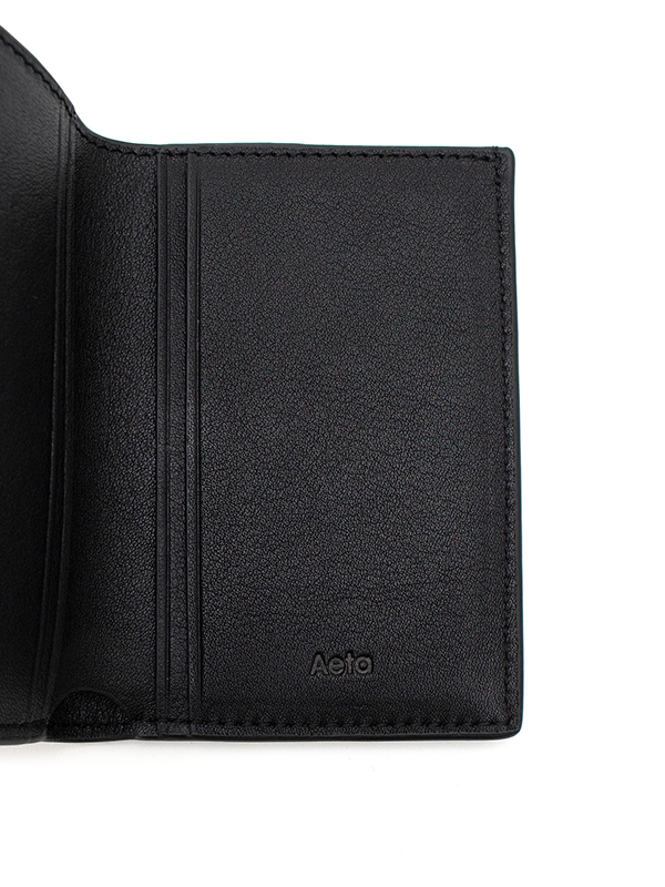 Aeta 財布 TYPE A ウォレット シボ革 ブラック レザー Aeta WALLET TYPE A MINI ウォレット｜トゥモローランド 公式通販
