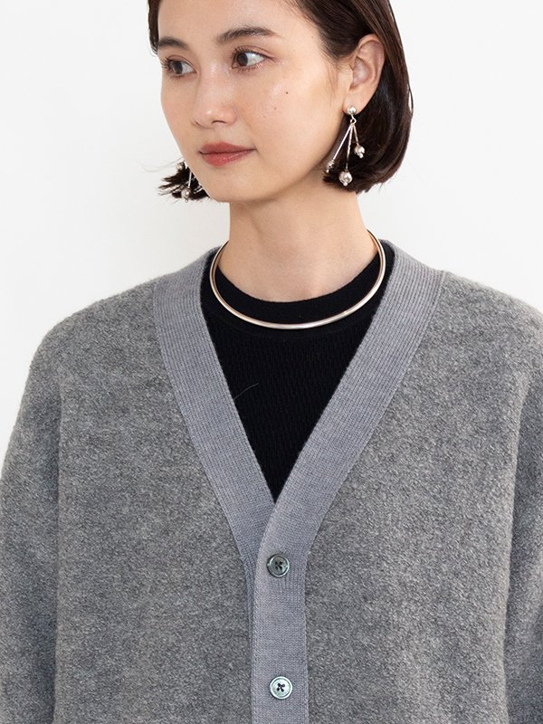 ALPACA SWEATER CARDIGAN-アルパカセーターカーディガン-HYKE（ハイク