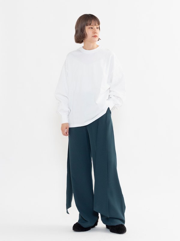 HYKE ハイク 21AW WIDE RIBBED PANTS ワイドリブ...+storksnapshots.com