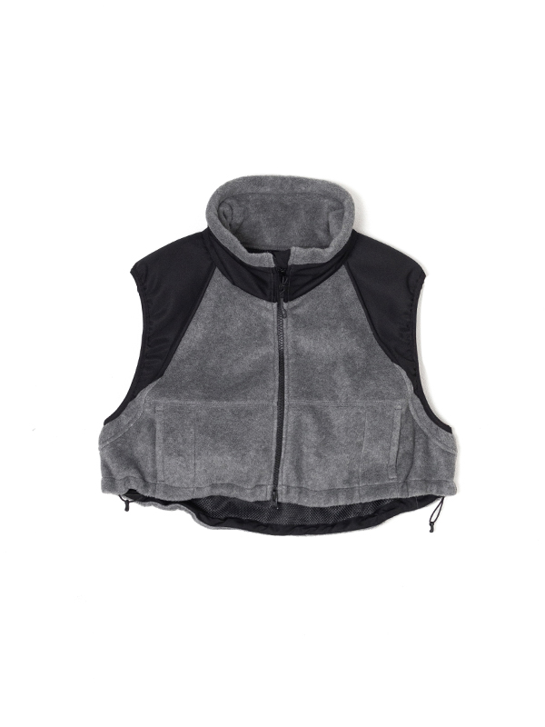 FLEECE CROPPED VEST-フリースクロップベスト-HYKE（ハイク）通販| st ...