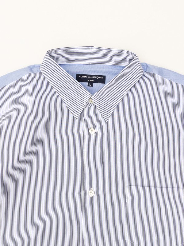 Cotton stripe x cotton hakeme x cotton check shirt-コットン