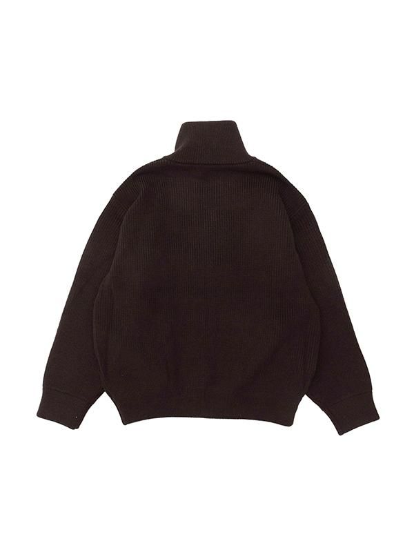 OVERSIZED DRIIVERS KNIT ZIP JACKET-オーバーサイズ