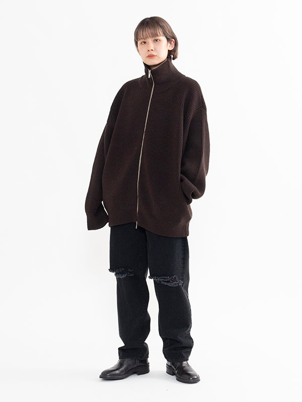 OVERSIZED DRIIVERS KNIT ZIP JACKET-オーバーサイズドライバーズ