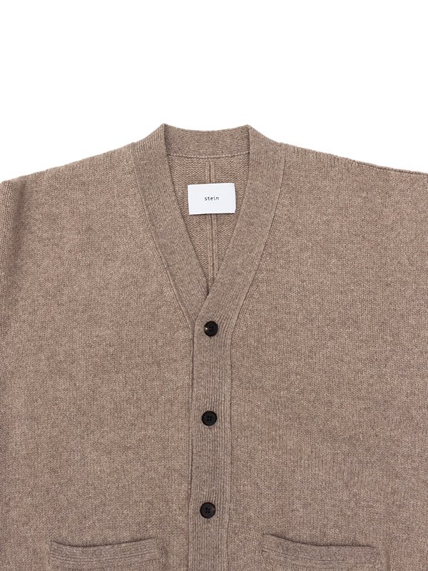 EX FINE LAMBS KNIT CARDIGAN-エックスファインラムニットカーディガン