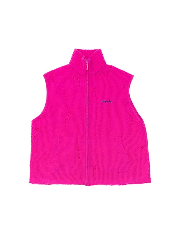 FLEECE KNIT VEST-フリースニットベスト-doublet（ダブレット）通販