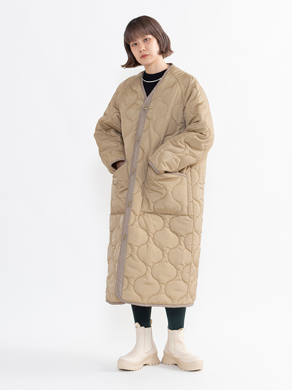 QUILTED LINER COAT-キルテッドライナーコート-HYKE（ハイク）通販| st 