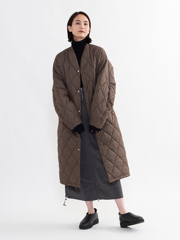 Nylon rip quilting coat-ナイロンリップキルティングコート-PHEENY（フィーニー）通販| st company