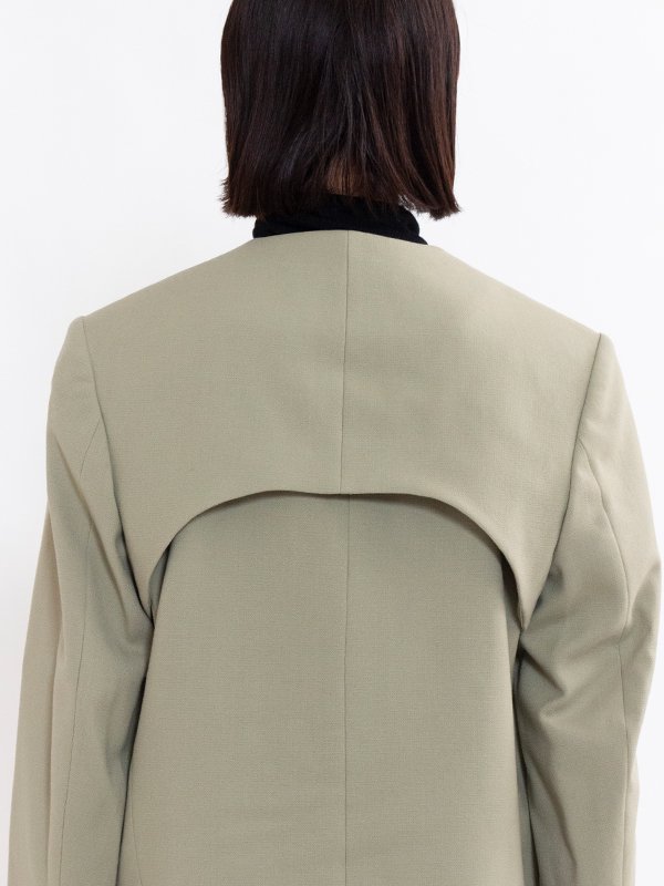 Double cloth layered jacket-ダブルクロスレイヤードジャケット