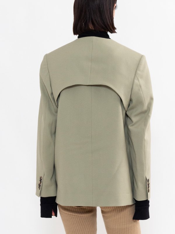 Double cloth layered jacket-ダブルクロスレイヤードジャケット