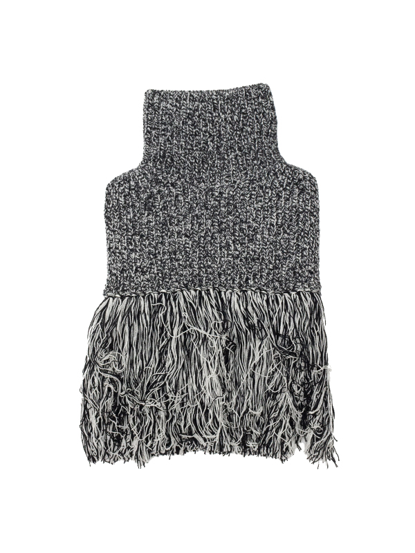 RIBBED SWEATER NECK WARMER リブセーターネックエホーマー-HYKE