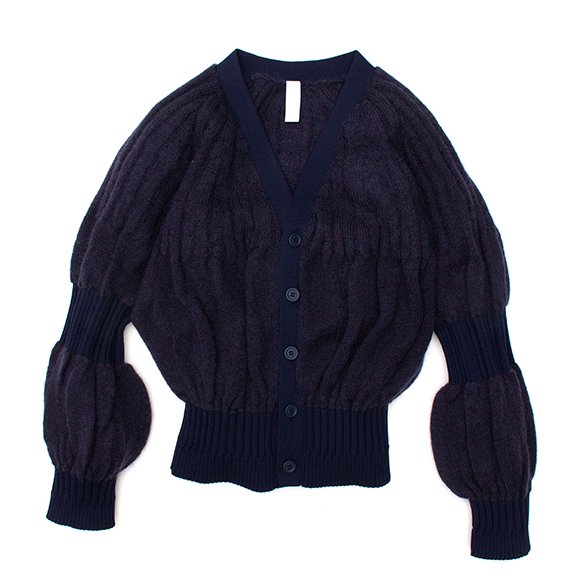 FLUTED MOHAIR CARDIGAN-フルーティッドモヘアカーディガン-CFCL