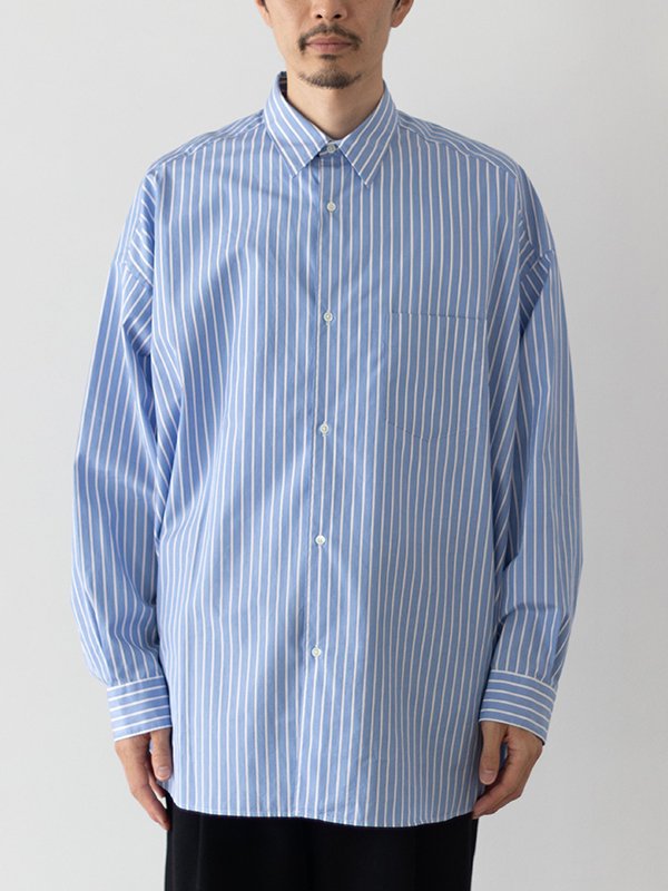 SOKTAS High Count Broad L/S Oversized Regular Collar Shirt-ハイ