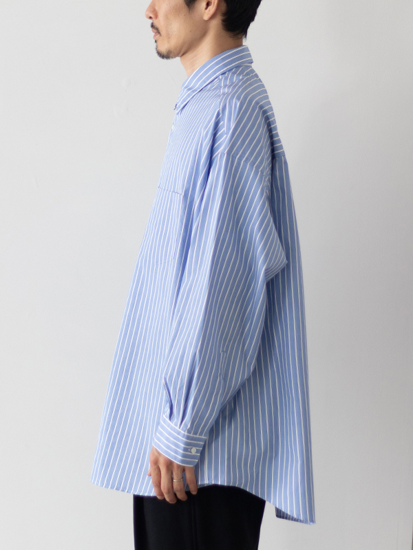 SOKTAS High Count Broad L/S Oversized Regular Collar Shirt-ハイ