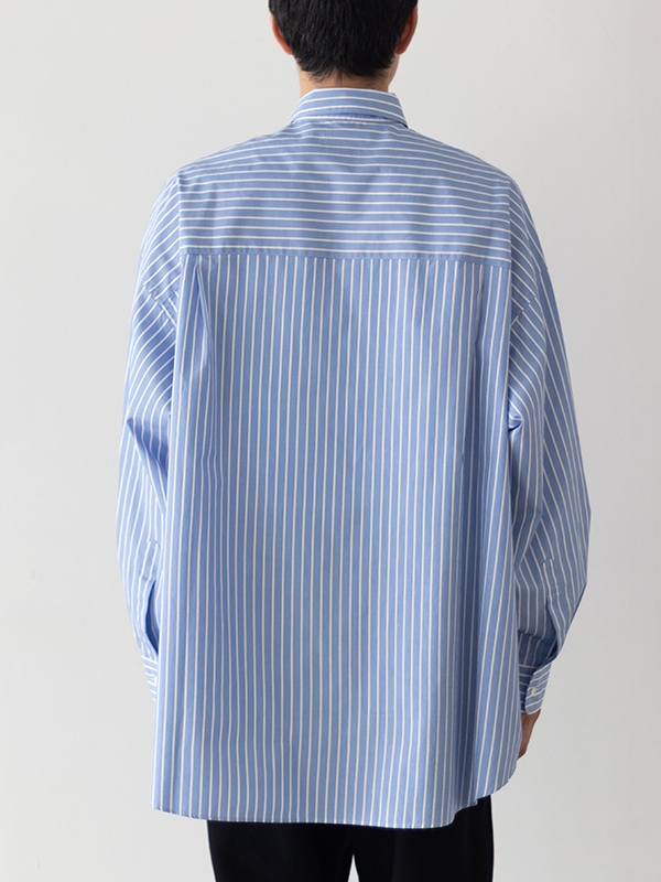 SOKTAS High Count Broad L/S Oversized Regular Collar Shirt-ハイ