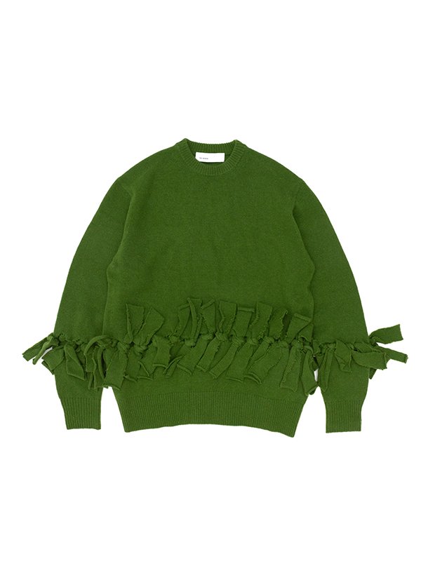 Fringe knit pullover-フリンジニットプルオーバー-TOGA PULLA