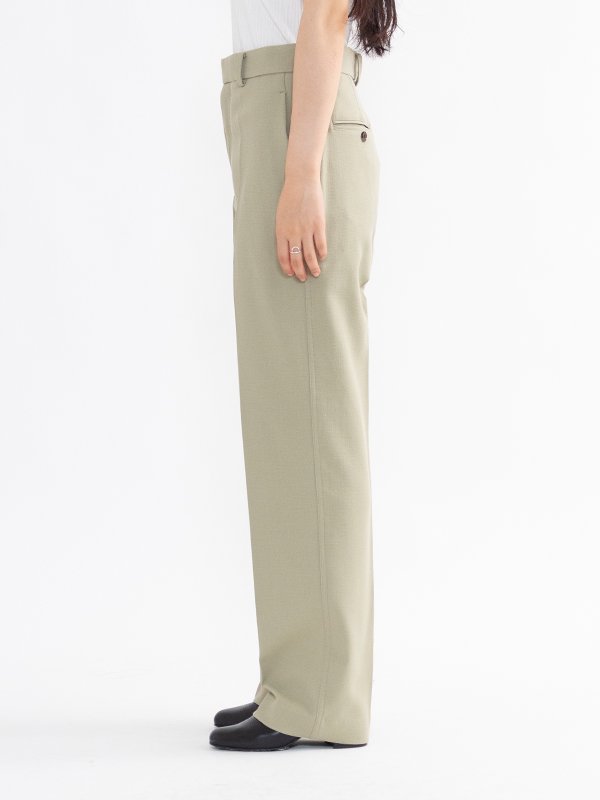 Double cloth straight leg pants-ダブルクロスストレート-INSCRIRE