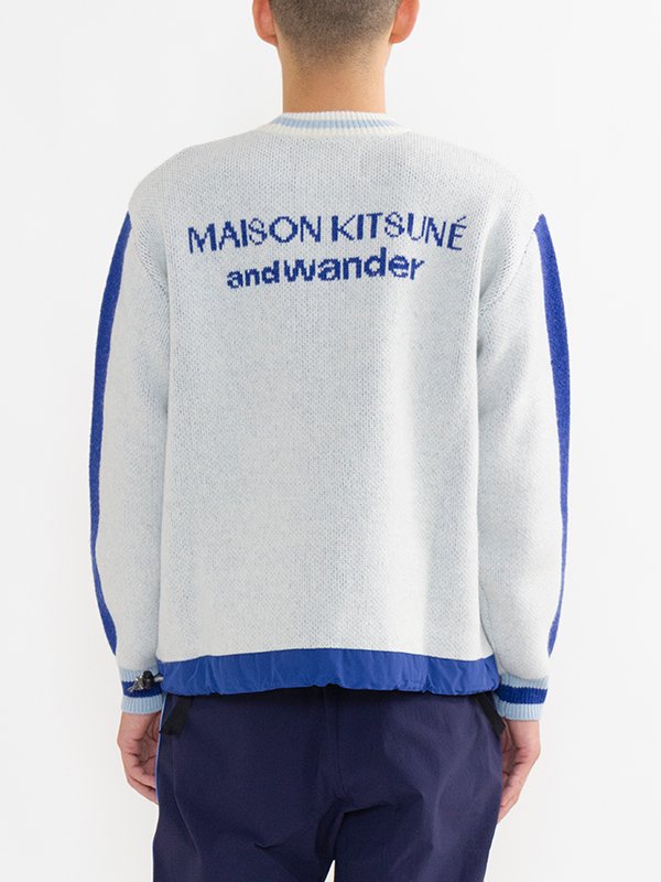 MAISON KITSUNE X AND WANDER ニット プルオーバー - www.stedile.com.br