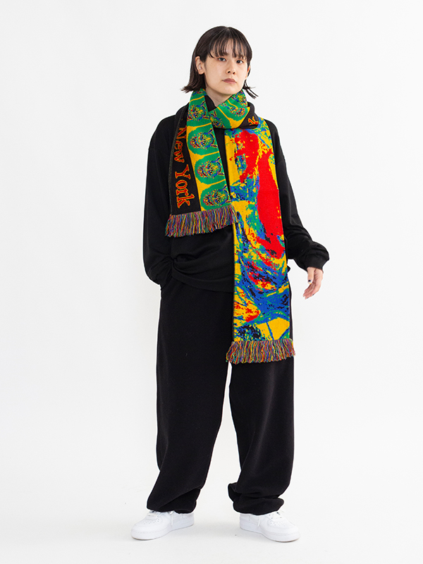 De kooning scarf-デクーニングスカーフ-MONTMARTRE NEW YORK De kooning scarf-デクーニングスカーフ-MONTMARTRE NEW YORK