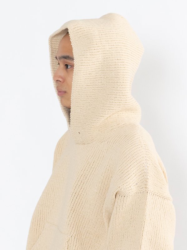 AMPLUS SB KNIT HOODIE P.O.-アンプラスSBニットフーディープル