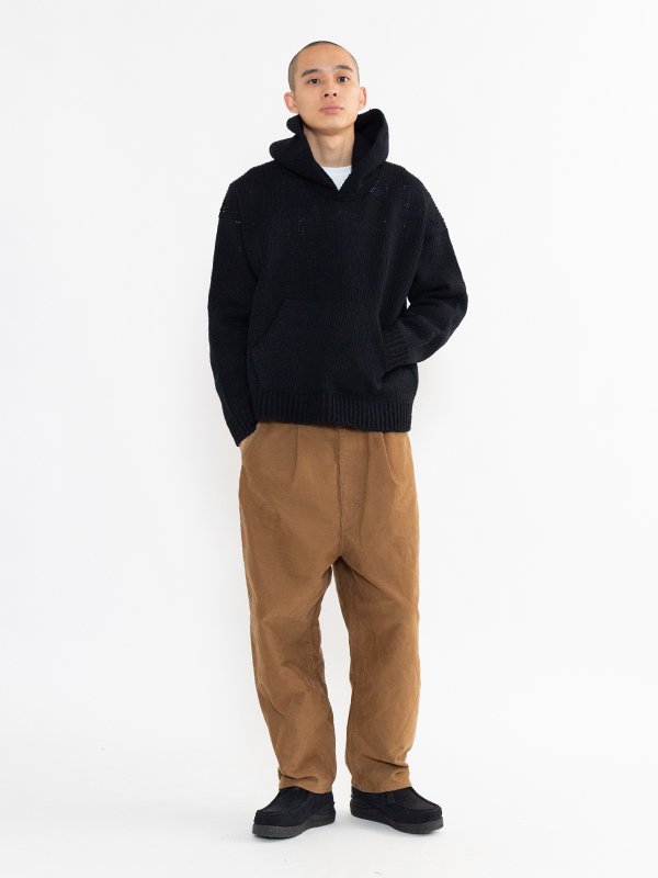 AMPLUS SB KNIT HOODIE P.O.-アンプラスSBニットフーディープル