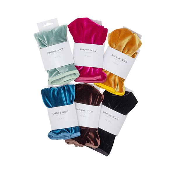 Velvet ankle socks-ベルベットアンクルソックス-SIMONE WILD（シモーネワイルド）通販| st company