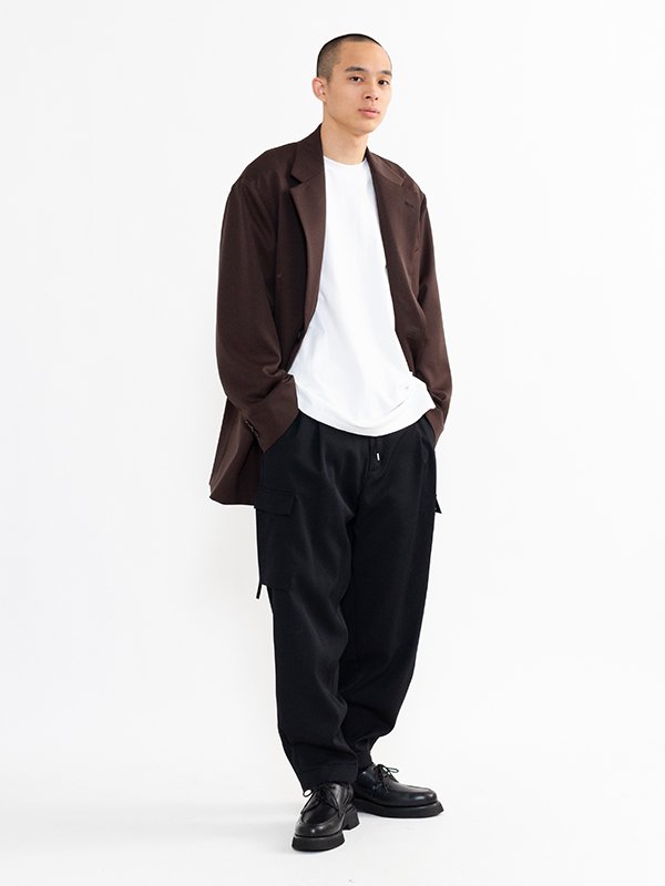 OVERSIZED SINGLE BREASTED LONG JACKET-オーバーサイズシングル